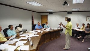  Photo by: Cassandra Favre South Side Elementary gifted teacher Susan Spiers gave Picayune School Board members an update on the district’s gifted program at Tuesday’s meeting. 