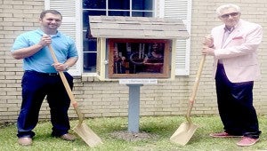 CHECK IT OUT: Picayune's new Free Little Library. Photo by Cassandra Favre