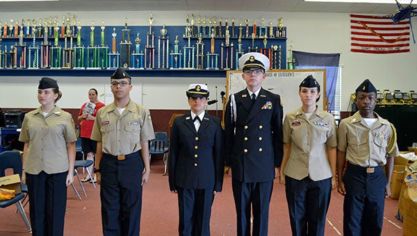 NJROTC students at Picayune Memorial High School spend the summer preparing for this year's competitions.  Photo by Julia Arenstam 
