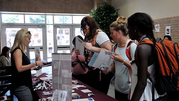 Students at Pearl River Community had the opportunity to talk with recruiters from area universities about their future education plans. Photo by Julia Arenstam 