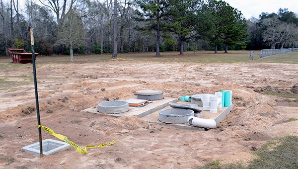A grant provided by Temple-Inland funded the installation of an underground, wastewater disposal stem and 15 wastewater hookups for RV's at Walkiah Bluff Water Park. Photo by Julia Arenstam 
