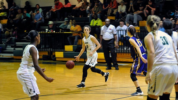 Mallory Smith nearly had a triple-double for the Lady Hornets as she racked in 21 points, seven rebounds and eight assists against the Lady Tornadoes. Photo by Taylor Welsh
