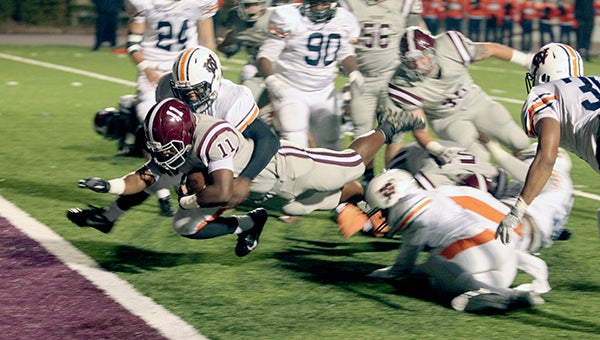 playmaker baker: Picayune’s running back David Baker was selected for the All-Region 5-4A First-Team for this season, which he racked in 578 rushing yards and 12 touchdowns. Photo by Taylor Welsh