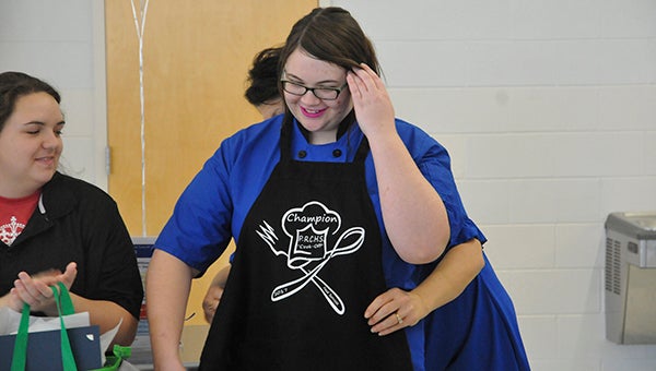 Meghan Victoria Powell was awarded a champion apron and many other awards for winning the PRC Cook-off. Photo by Taylor Welsh