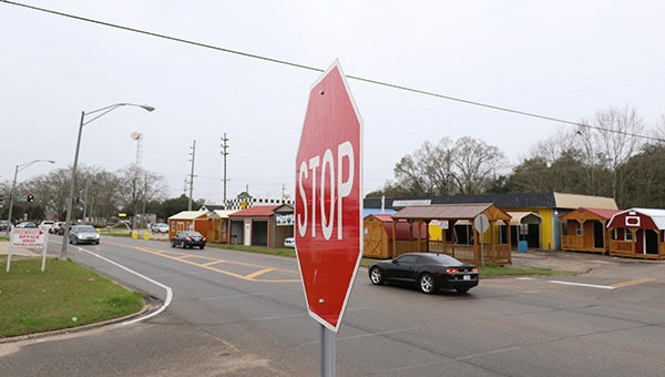 NO DIRECTION: The intersection of East Fourth Street and Highway 11 in Picayune is missing something, street signs. Photo by Jeremy Pittari