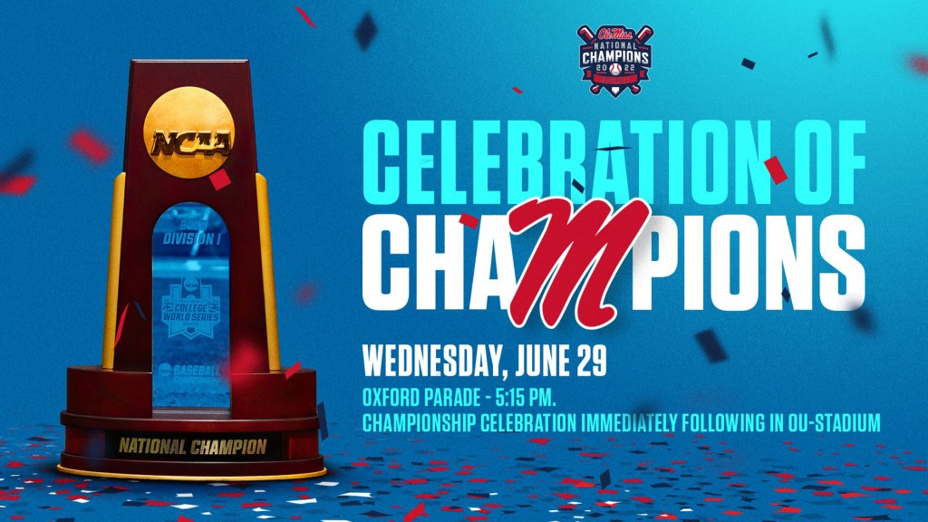 Ole Miss to Hold Parade and Celebration for 2022 Baseball National
