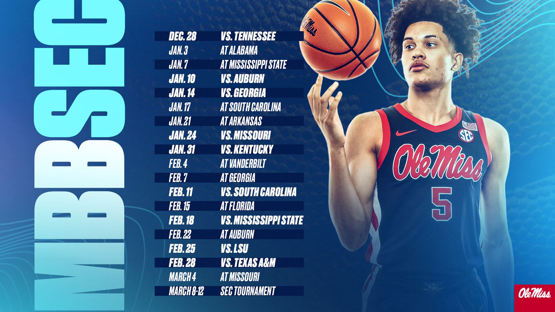 Mens Basketball SEC Schedule Unveiled, Exhibition Added for 2022-23 Season 