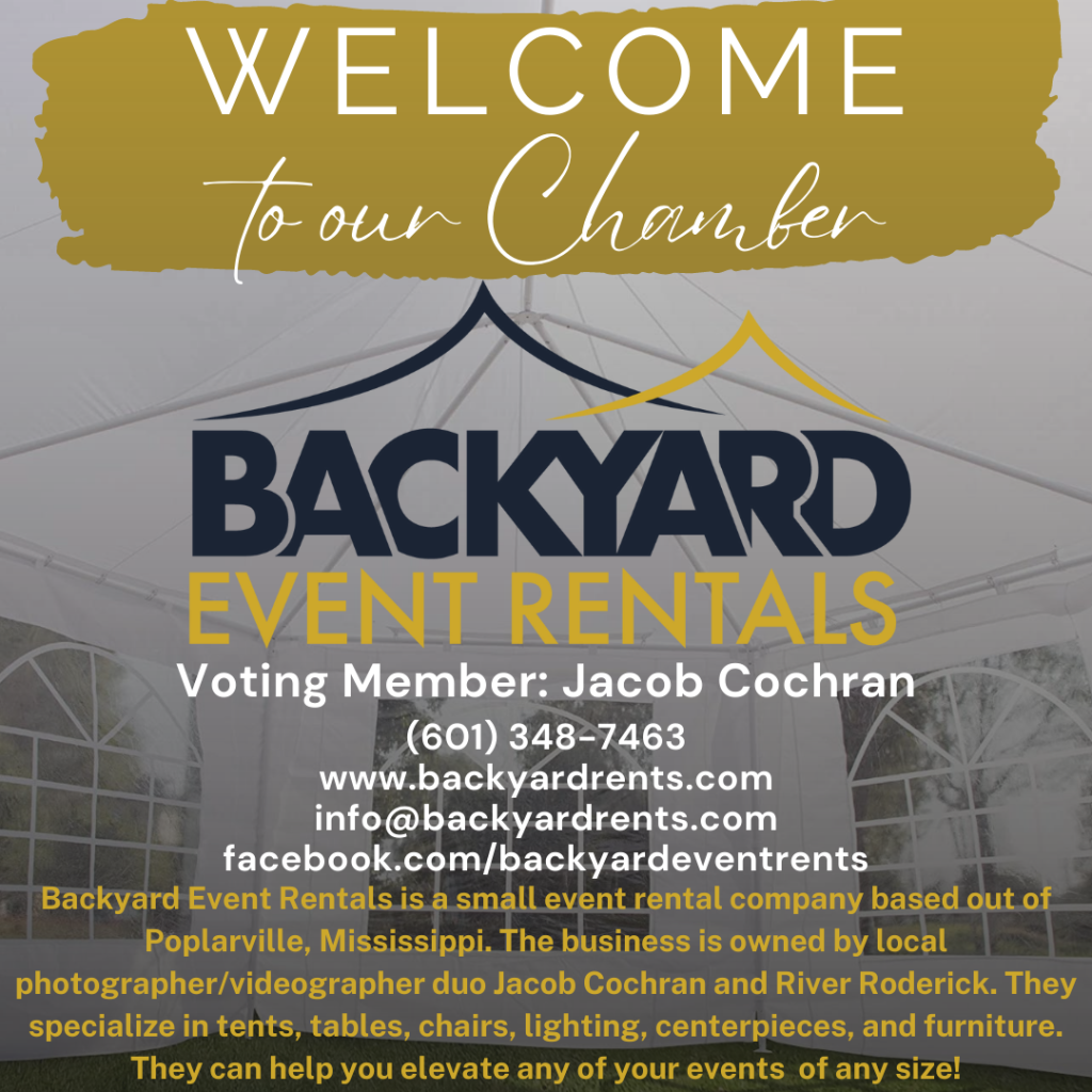 Backyard Event Rentals Picayune Item Picayune Item